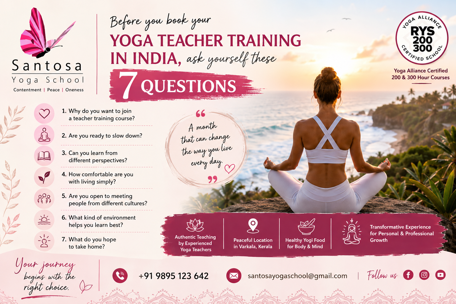 Santosa Yoga, Varkala